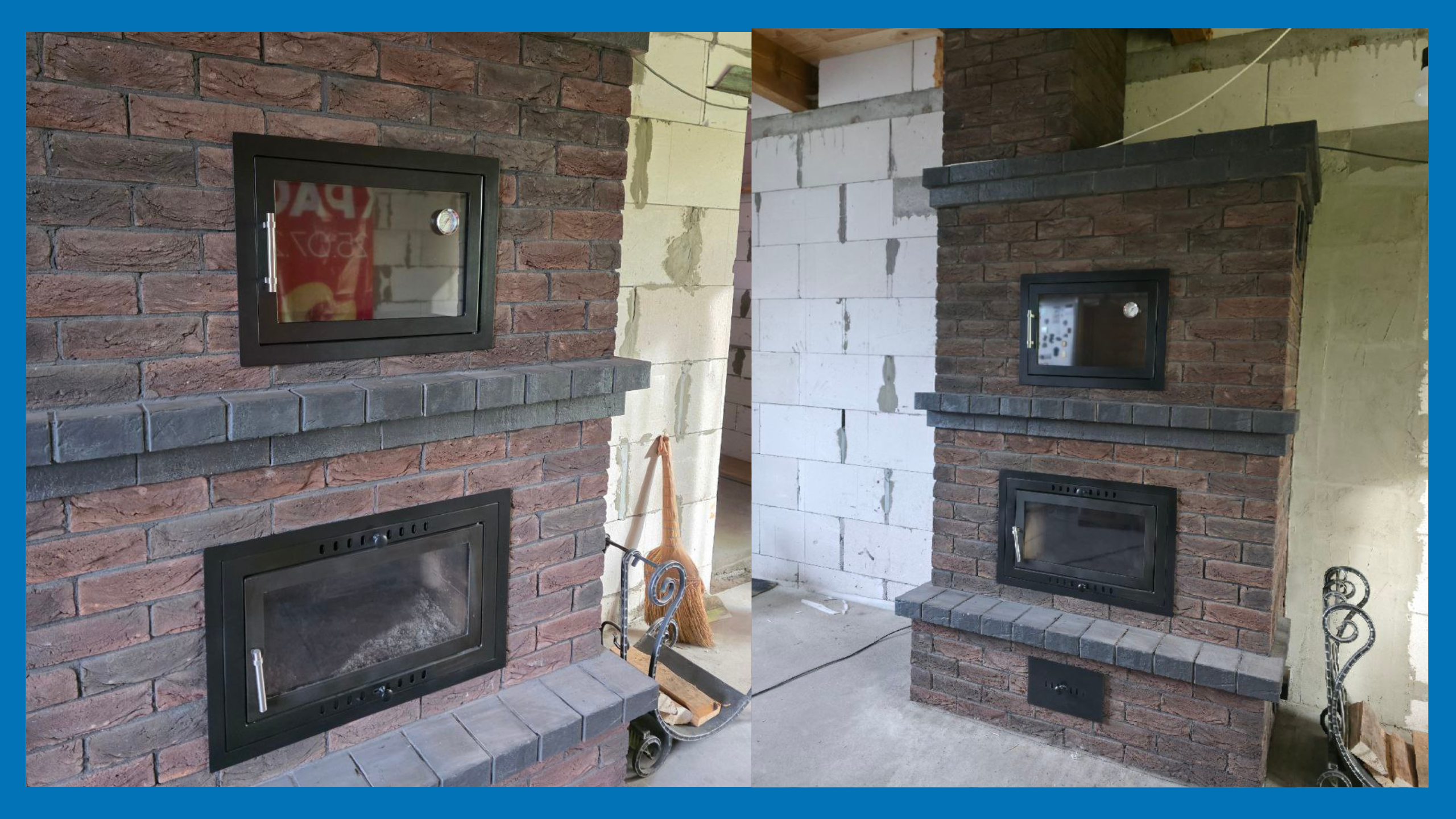 Стеклянные печные дверцы Каминар